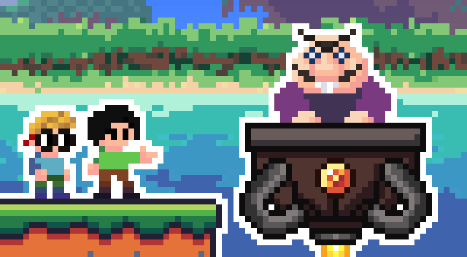 Capa de BrosLand, jogo cooperativo em produção pela StayForGame